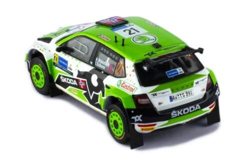 Machetă IXO Škoda Fabia Rally2 EVO #21 A.Mikkelsen - T.Eriksen Rally Estonia 2022