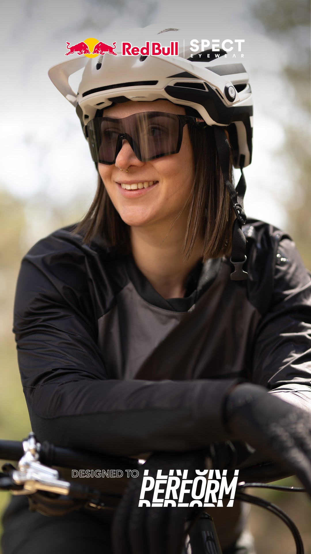 Red Bull Spect FUSE sunglasses blue with mirrored brown lens