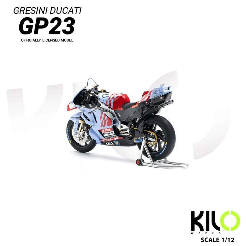 Machetă NZG MotoGP - Ducati GP23 Marc Marquez