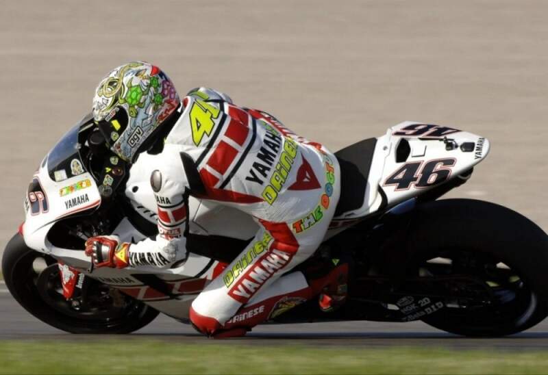 Machetă cască MotoGP Valentino Rossi Valencia 2005