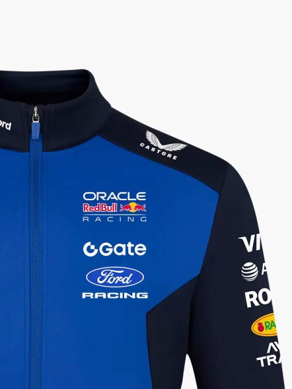 Oracle Red Bull Racing softshell jacket with sponsor logos - team edition