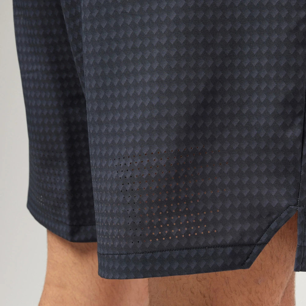 Pantaloni scurți sport Ducati x Macron cu logo – gri închis