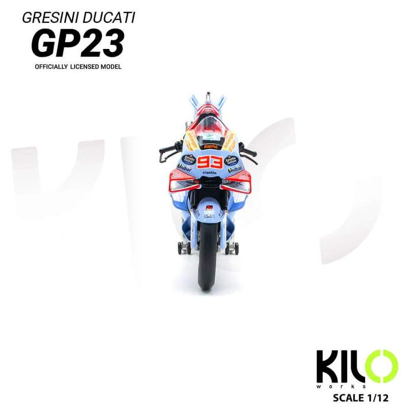 Machetă NZG MotoGP - Ducati GP23 Marc Marquez
