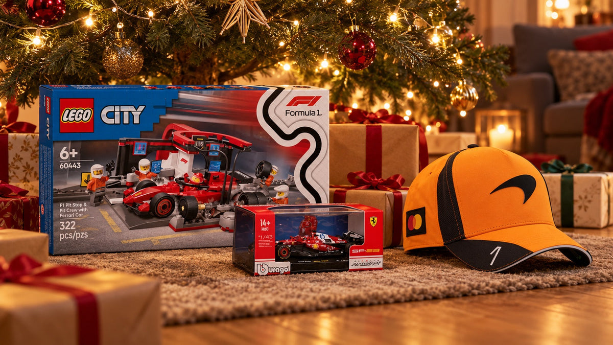 Gifts for F1 fans: ideas by budget (Christmas 2026) – illustrative image created with AI