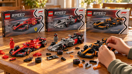 LEGO și motorsport: seturile Speed Champions, Technic și F1 – prezentare – imagine ilustrativă generată cu AI
