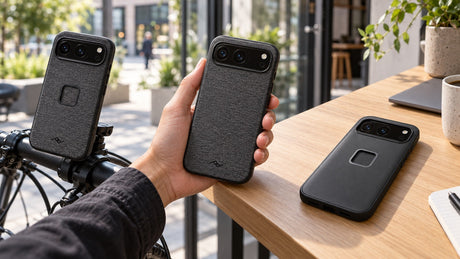 Peak Design Mobile și SlimLink: huse, suporturi și compatibilitate – imagine ilustrativă generată cu AI