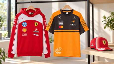 Colecțiile echipelor F1 2026: Ferrari vs McLaren vs Red Bull vs Mercedes – prin ce diferă și ce să alegi – imagine ilustrativă generată cu AI