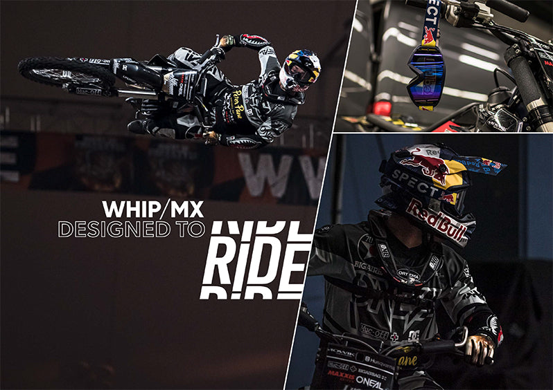 Ochelari de motocros Red Bull Spect WHIP albi cu lentile transparente