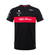 Tricou de echipă pentru copii Alfa Romeo F1 Team negru – 164 CM