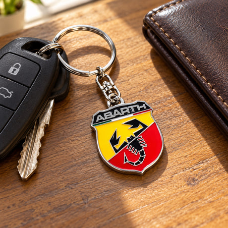 Breloc metalic Abarth BADGE – fotografie ilustrativă (AI)