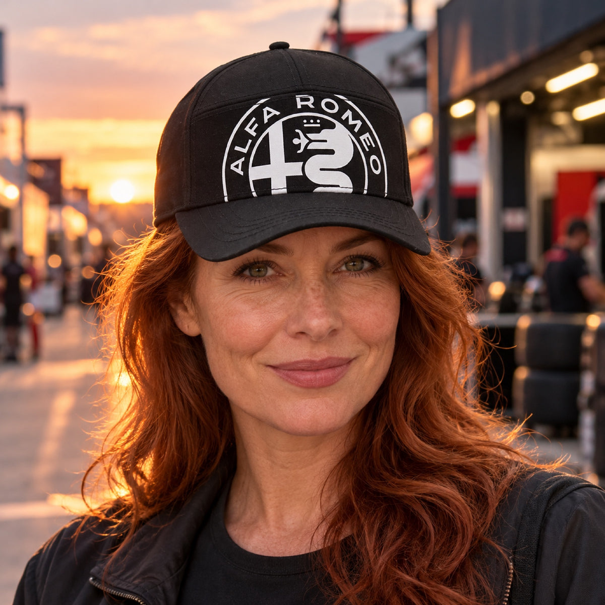 Alfa Romeo Big Logo Cap – Black – illustrative photo (AI)