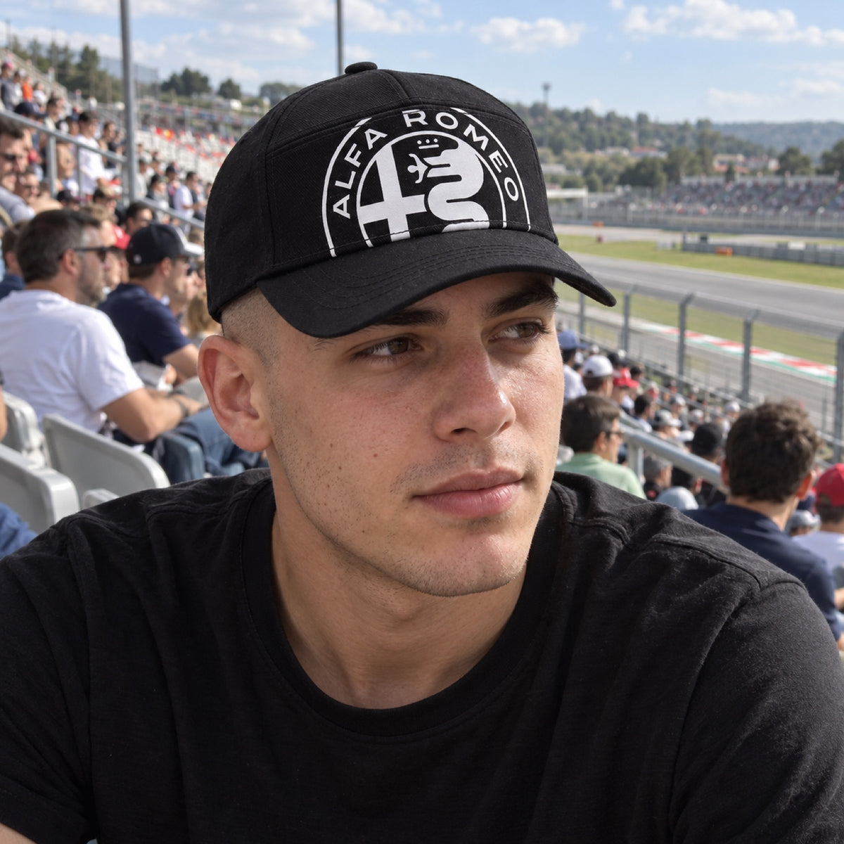Alfa Romeo Big Logo Cap – Black – ilustrační foto (AI)
