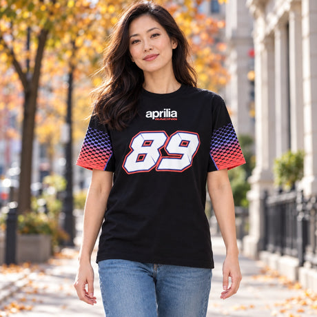 Aprilia Racing Fan T-Shirt – Martinator #89 – illustrative photo (AI)