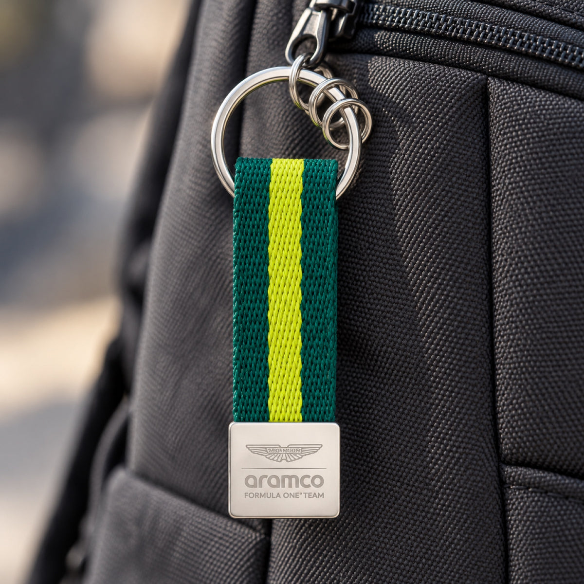 Aston Martin F1 Logo Keyring – illustrative photo (AI)
