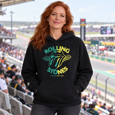 Aston Martin F1 Team Fan Hoodie – Rolling Stones Edition – illustrative photo (AI)