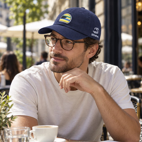Șapcă Ayrton Senna Helmet – bleumarin – fotografie ilustrativă (AI)