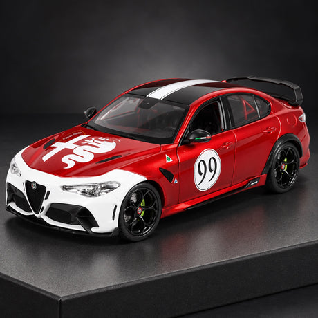 Machetă Bburago Alfa Romeo Giulia GTAm No. 99 – fotografie ilustrativă (AI)