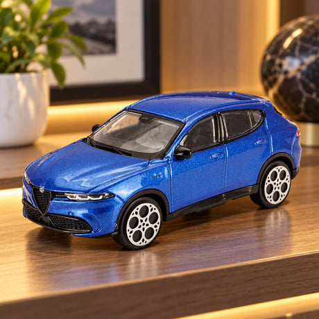 Machetă Bburago Alfa Romeo Tonale 1:43 – albastră – fotografie ilustrativă (AI)