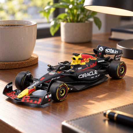 Machetă Bburago Red Bull F1 RB21 #1 Max Verstappen 2025 1:43 – fotografie ilustrativă (AI)