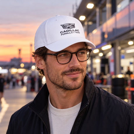 Cadillac F1 x Tommy Hilfiger Team Cap – White – illustrative photo (AI)