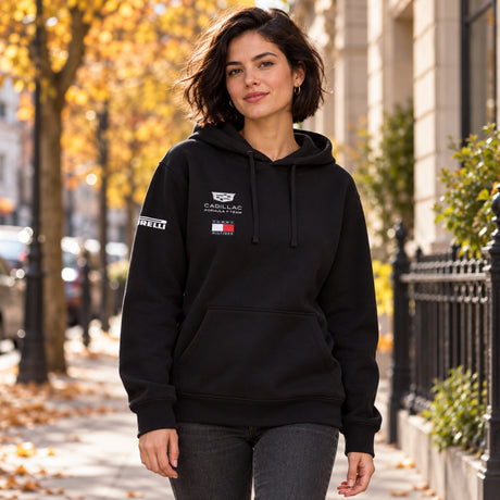 Hanorac de echipă Cadillac F1 x Tommy Hilfiger – negru – fotografie ilustrativă (AI)