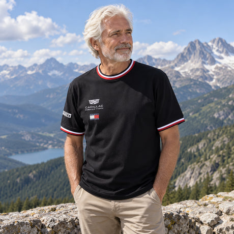 Tricou de echipă Cadillac F1 x Tommy Hilfiger – negru – fotografie ilustrativă (AI)