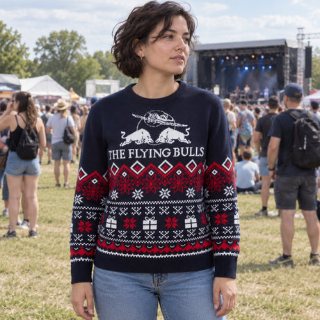 Pulover de iarnă The Flying Bulls – Winter Edition – fotografie ilustrativă 2 (AI)