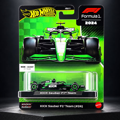 Machetă Hot Wheels F1 Premium – Zhōu Guànyǔ KICK Sauber F1 – fotografie ilustrativă (AI)