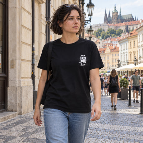 Tricou HUGO Visa Cash App RB Casual cu motivul BULL – negru – fotografie ilustrativă 2 (AI)