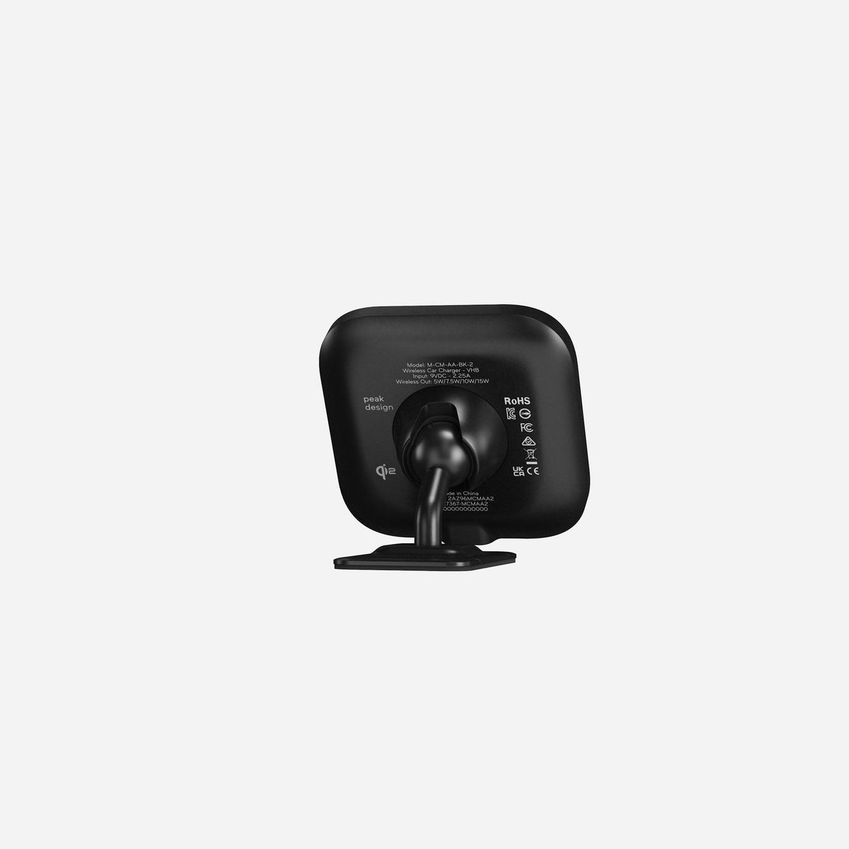 Peak Design Car Mount - VHB - Charging V2 - Black