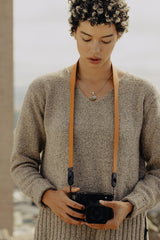 Peak Design Form - leather camera strap, standard - Amber