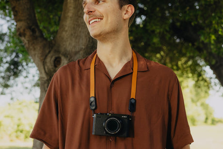 Peak Design Form - curea de piele pentru aparat foto, de gât - Amber