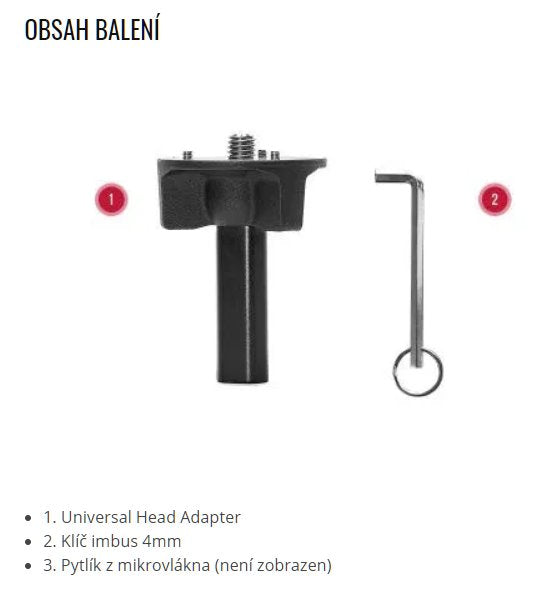 Peak Design adaptor universal pentru cap (Universal Head Adapter)