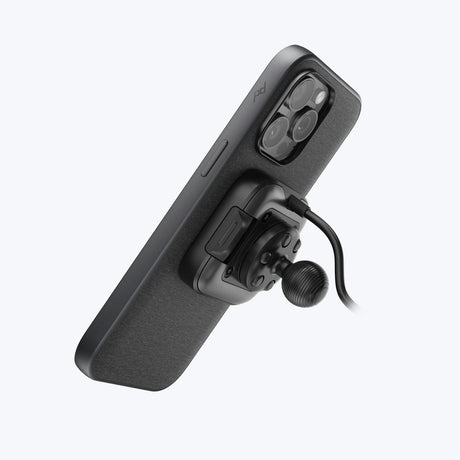Peak Design Motorcycle Mount 20mm Ball Adapter: Locking & Charging Black