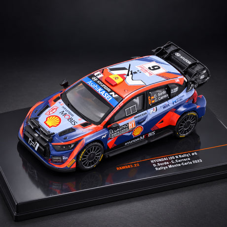 IXO Hyundai i20 N WRC Model – Rallye Monte Carlo 2023, D. Sordo – illustrative photo (AI)