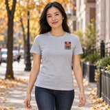 Tricou de damă KTM Red Bull Racing Backprint – gri – fotografie ilustrativă (AI)