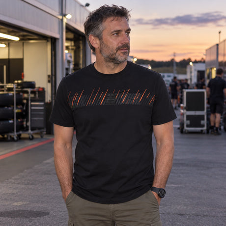 Tricou KTM Red Bull Racing Carbon Casual – negru – fotografie ilustrativă (AI)
