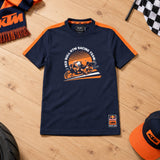 KTM Red Bull Racing GRID Kids' T-Shirt – Navy Blue – 164 cm – illustrative photo (AI)