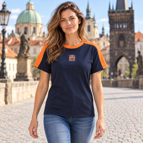 Tricou de damă KTM Red Bull Racing GRID – bleumarin – fotografie ilustrativă (AI)