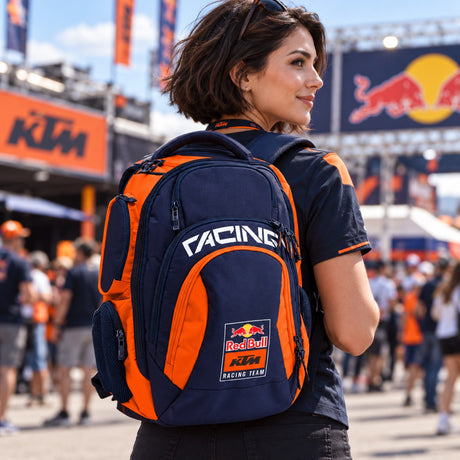 Rucsac mare de echipă KTM Red Bull Racing – fotografie ilustrativă (AI)