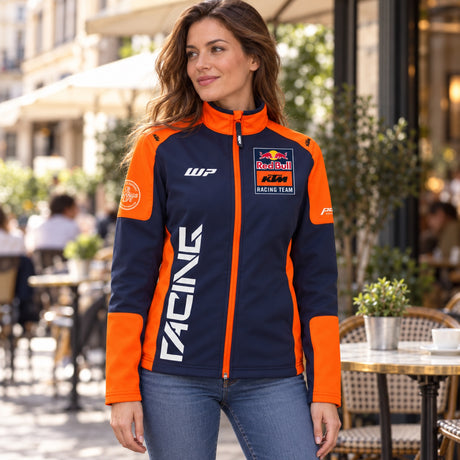 Geacă softshell de echipă de damă KTM Red Bull Racing – fotografie ilustrativă (AI)