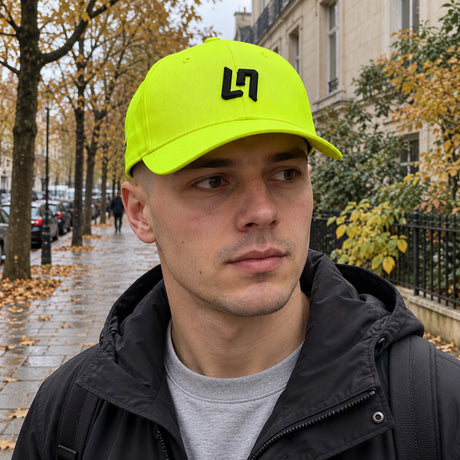 Lando Norris LN4 GRANDSTAND Cap – Neon Yellow – ilustrační foto (AI)