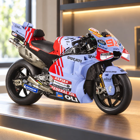 Machetă Ducati MotoGP 2024 GP23 – Marc Marquez #93 – fotografie ilustrativă (AI)