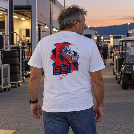 Marc Marquez 93 – Red Bull Fan T-Shirt – White – ilustrační foto (AI)