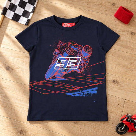 Tricou pentru copii Marc Marquez Motorbike – bleumarin – 10–11 ani – fotografie ilustrativă (AI)