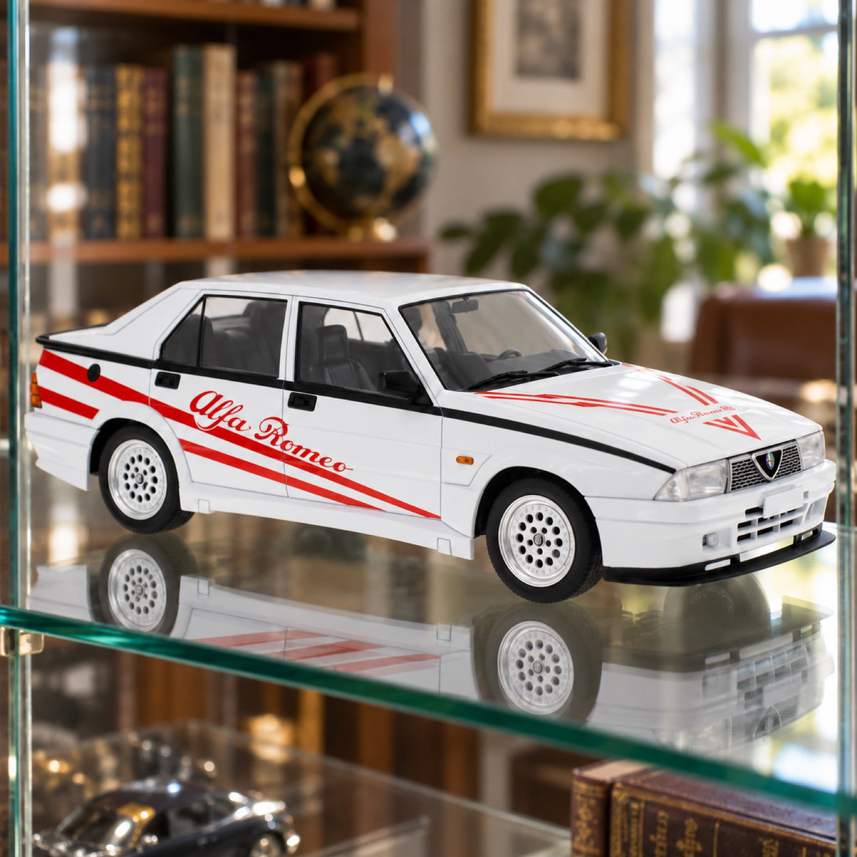 Alfa Romeo 75 Turbo Evoluzione Model – White – illustrative photo (AI)
