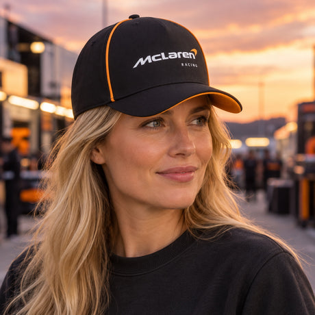 Șapcă McLaren F1 cu logo Puma – neagră – McLaren Racing – fotografie ilustrativă (AI)