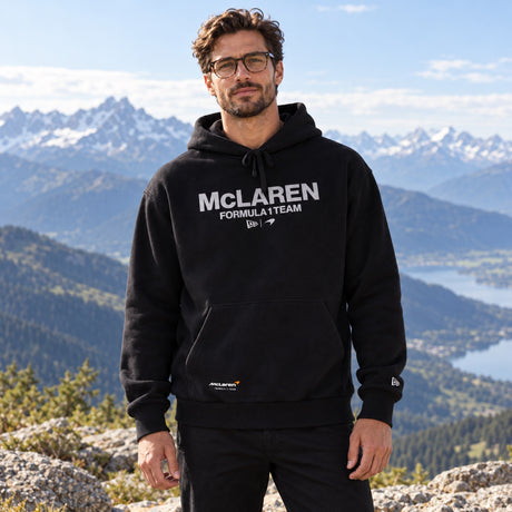 Hanorac casual McLaren F1 NE Wordmark – negru – oversize – fotografie ilustrativă (AI)
