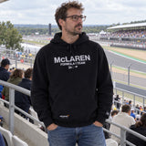 McLaren F1 NE Wordmark Casual Hoodie – Black – Oversize – ilustrační foto (AI)