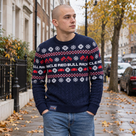 Oracle Red Bull Racing Winter Sweater – Christmas Edition – ilustrační foto (AI)